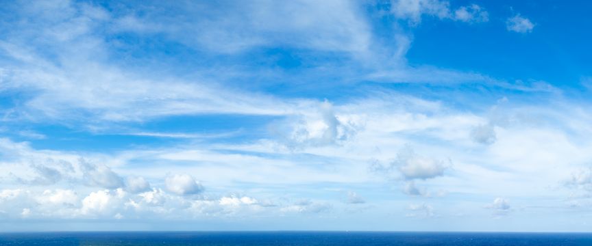 Blue Sky With Ocean sky #3 — real panoramic sky for replacement