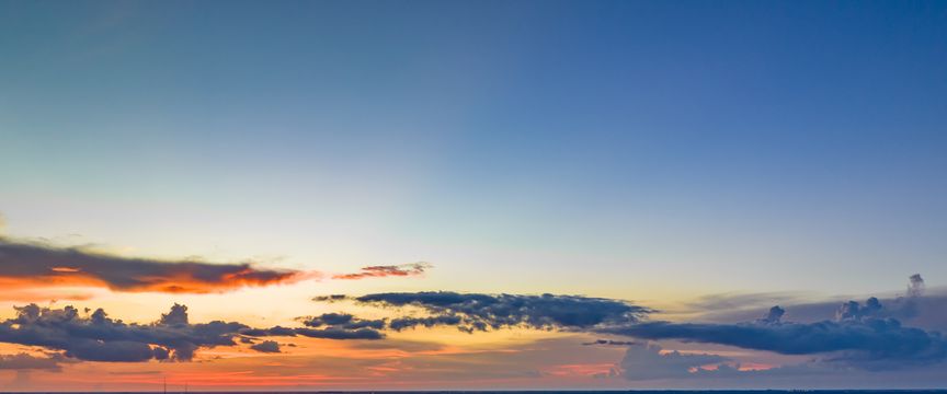 Cloudy And Colorful sky #6 — real panoramic sky for replacement