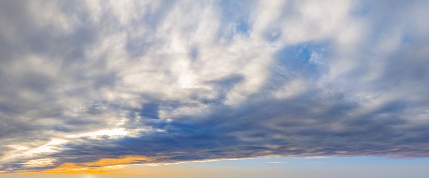 Cloudy And Overcast sky #2 — real panoramic sky for replacement