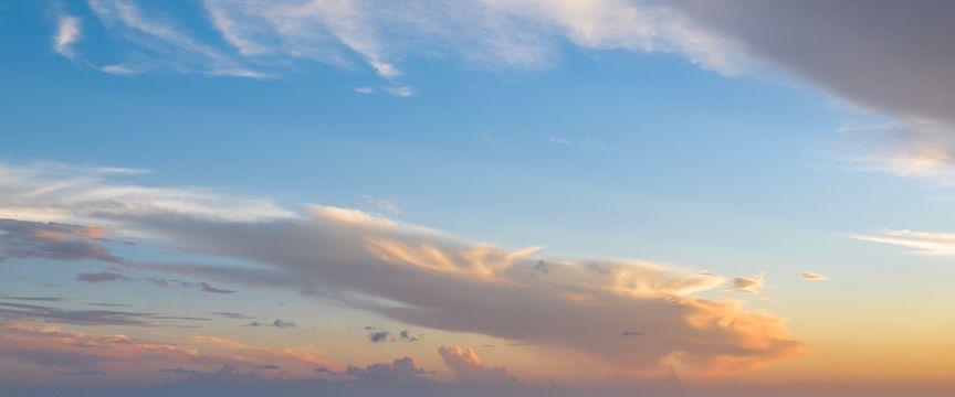 Colorful Cotton Candy sky #8 — real panoramic sky for replacement