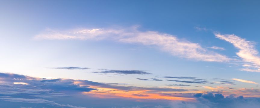 Colorful Sunrise sky #3 — real panoramic sky for replacement