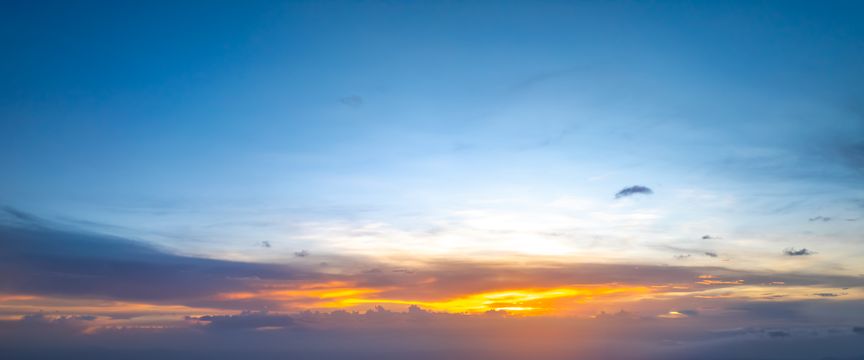 Colorful Sunrise sky #8 — real panoramic sky for replacement