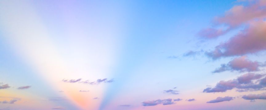 Mostly Clear Sunrise sky #2 — real panoramic sky for replacement