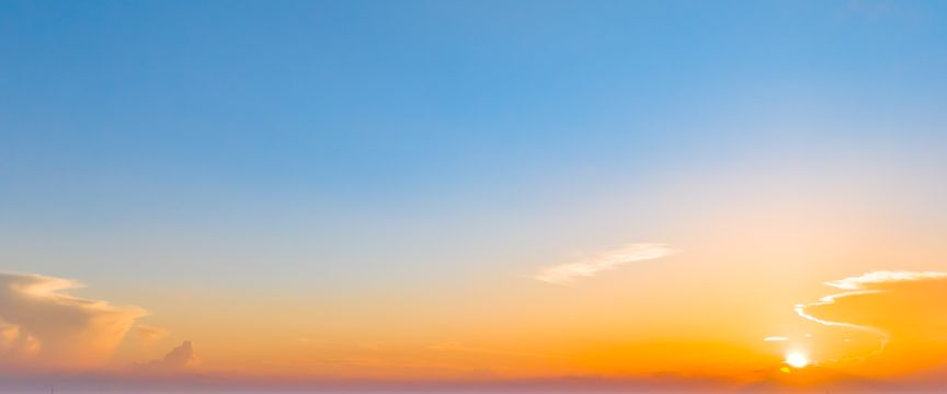 Pop Of Gold Sunrise sky #6 — real panoramic sky for replacement