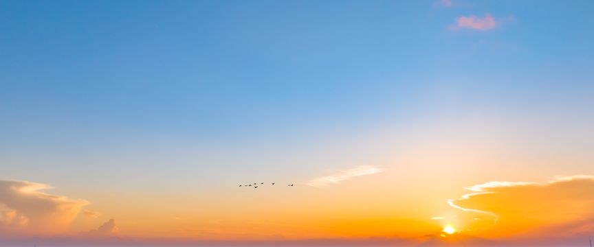 Pop Of Gold Sunrise sky #8 — real panoramic sky for replacement