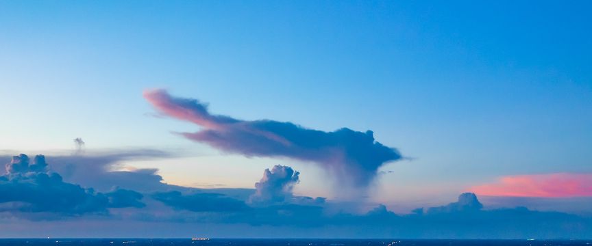 Post Sunset sky #2 — real panoramic sky for replacement