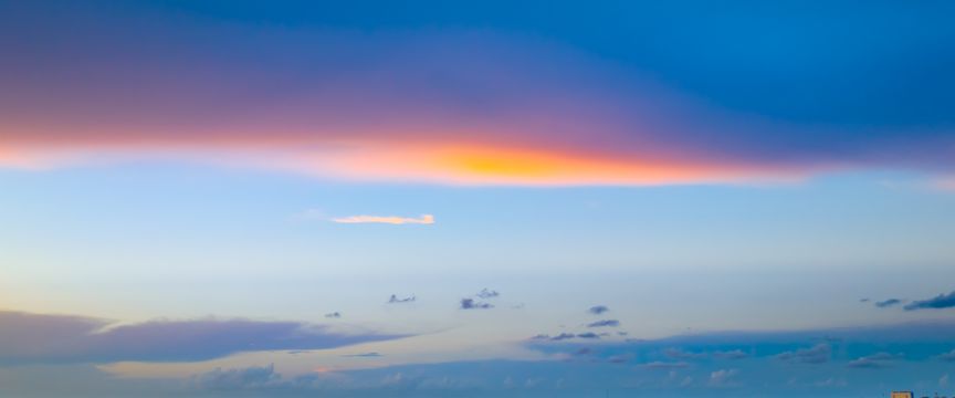 Post Sunset sky #4 — real panoramic sky for replacement