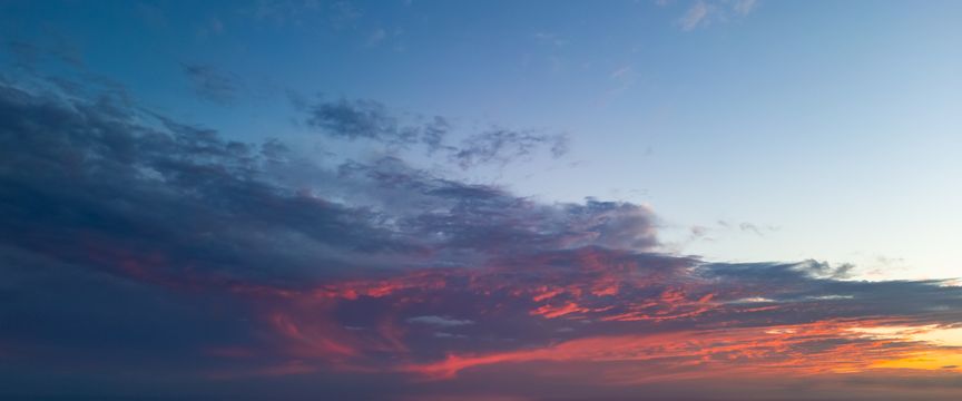 Post Sunset sky #8 — real panoramic sky for replacement