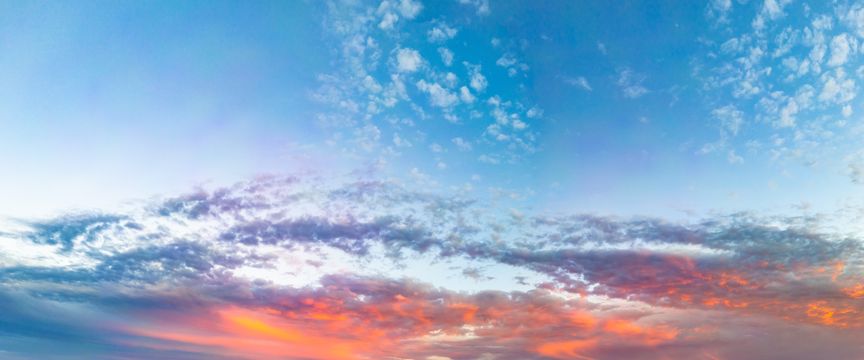 Puffy And Colorful sky #2 — real panoramic sky for replacement