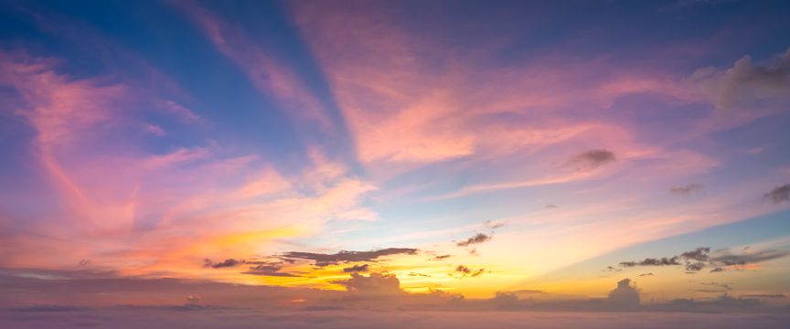 Puffy And Colorful sky #8 — real panoramic sky for replacement