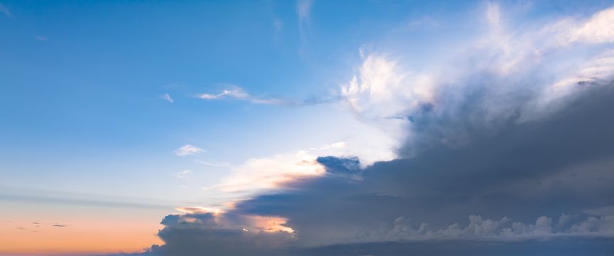 Subtle Sunrise sky #2 — real panoramic sky for replacement