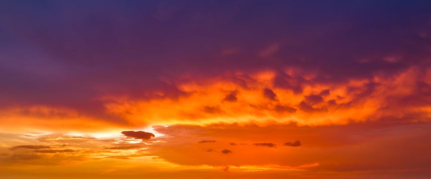 Vivid Color Sunsets sky #2 — real panoramic sky for replacement