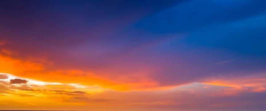 Vivid Color Sunsets sky #7 — real panoramic sky for replacement