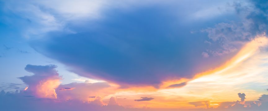 Whimsical And Wispy sky #8 — real panoramic sky for replacement