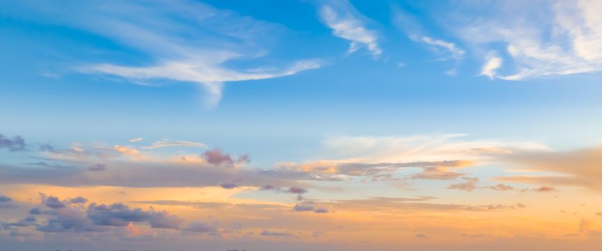 Whimsical And Wispy sky #9 — real panoramic sky for replacement