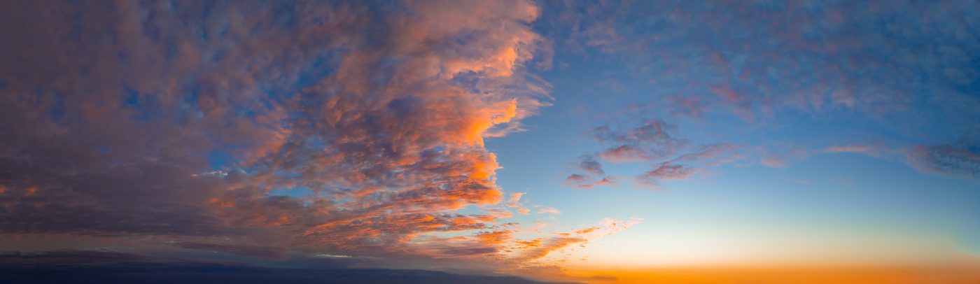 Cloudy & Colorful — 56 real panoramic skies