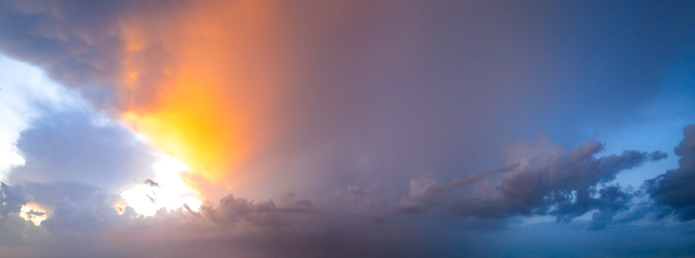 Distant Storm Sunsets